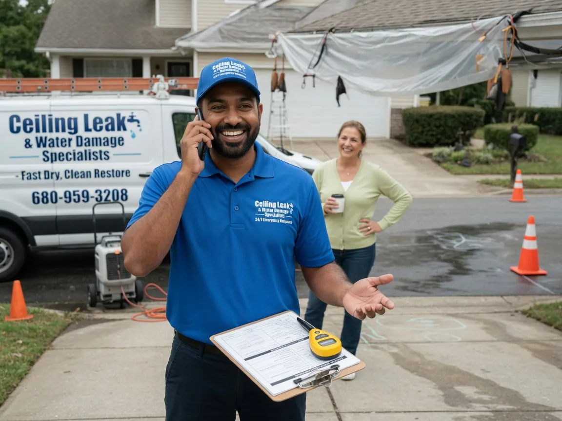 Ceiling Leak Cleanup Arthurdale, WV FAQs